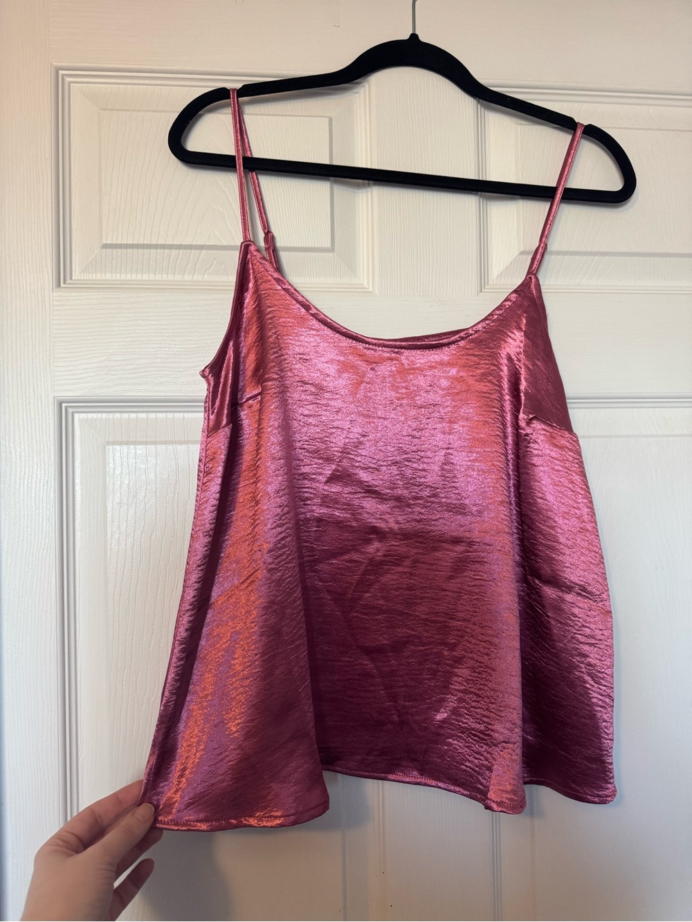 Old Navy Shimmery Rose Pink Satin Cami